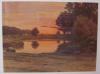 Abendd�mmerung am See